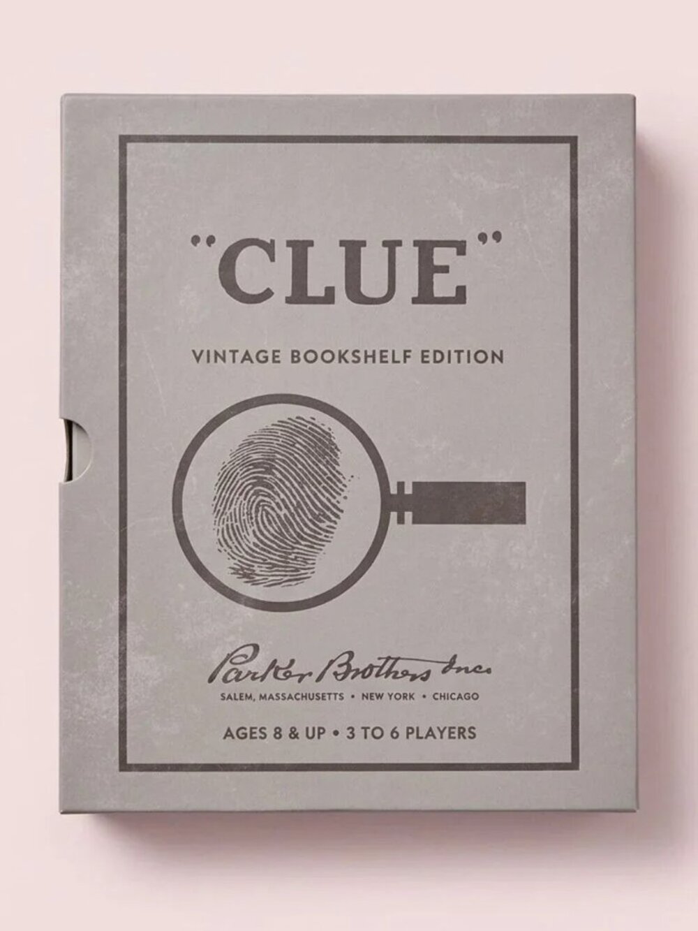 Clue Vintage Bookshelf Edition Board Game - Gray